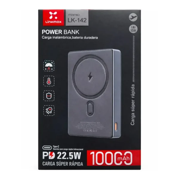 142 Power Bank Magnético 10000mAh - LK-142