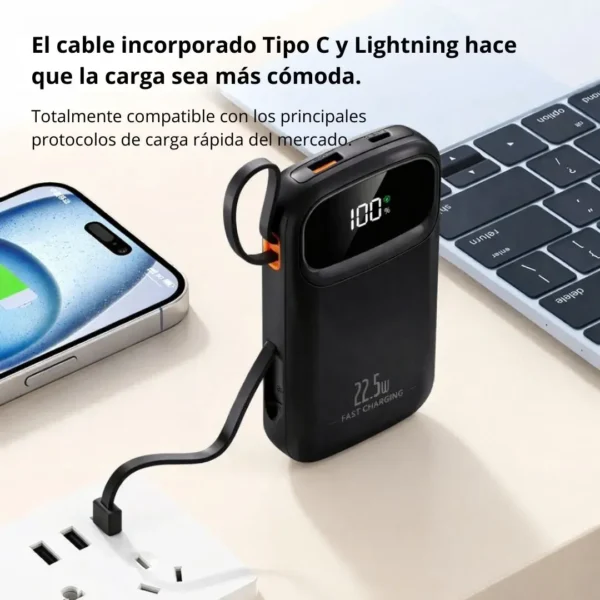 27777777 Power Bank 20 000 mAh con Carga Rápida - LK-277