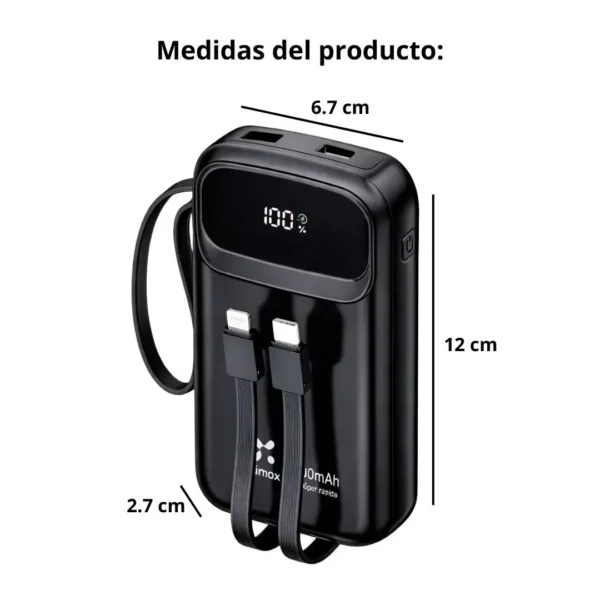 27777777777 Power Bank 20 000 mAh con Carga Rápida - LK-277
