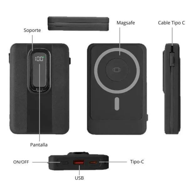601 04 Power Bank Inalámbrico 10000mAh - LK-601