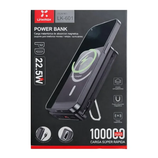 601 05 Power Bank Inalámbrico 10000mAh - LK-601