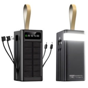 Power Bank Solar 50000 mAh con Carga Rápida - LK-551