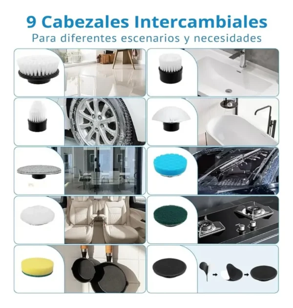 Cepillo Portátil Multifuncional 9 en 1