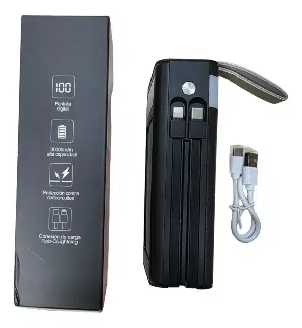 lk 350 02 Power Bank Solar 30 000 mAh con Carga Rápida - LK-350