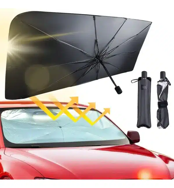 626+565 Tapasol Tipo Sombrilla Plegable para Auto con Protección UV