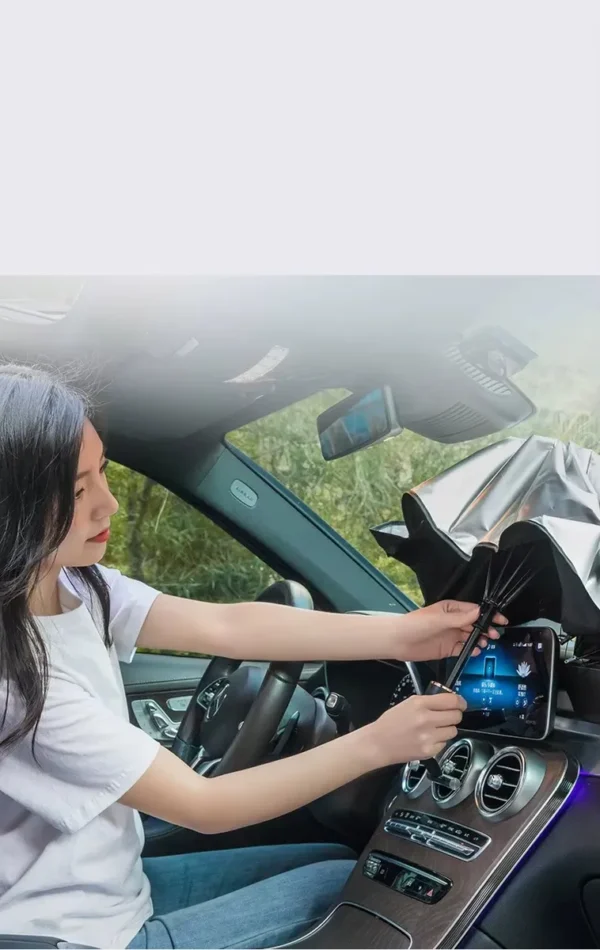 644454 Tapasol Tipo Sombrilla Plegable para Auto con Protección UV