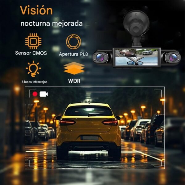 Cámara para Auto 4 Canales con Visión Integral