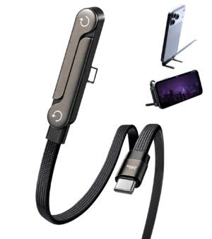 Cable Tipo C con Soporte Plegable 2 en 1