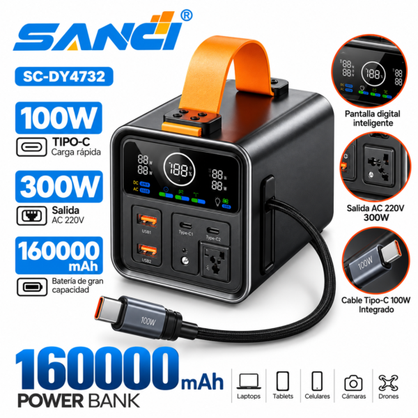 Power Bank Ultra Max 160,000 mAh – 300W SC-DY4732